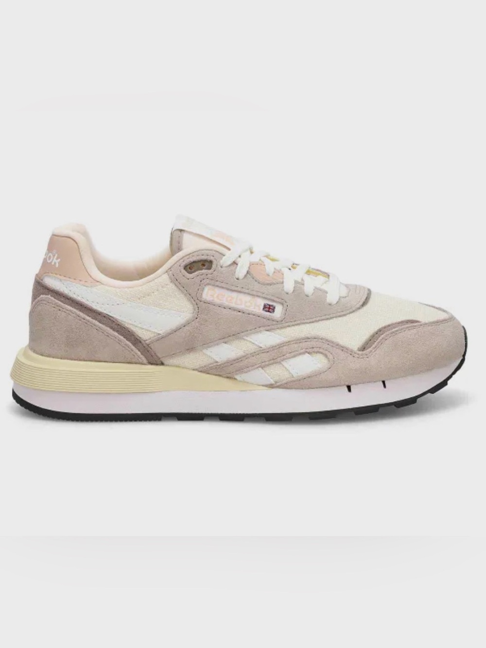 NWT Reebok CLASSIC NYLON 89, Moonstone/Gritty Grey/White, Sz 7